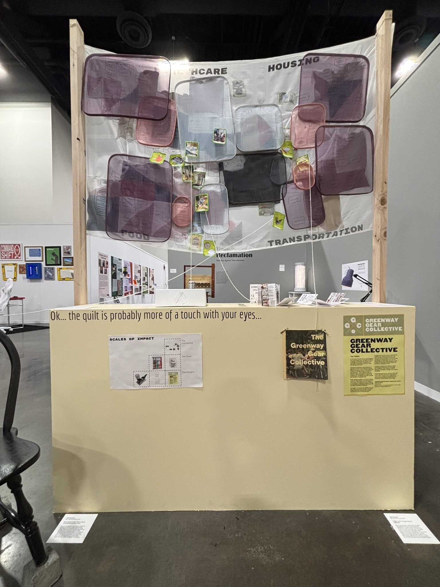 Patchworks framework on show at the RISD 2025 Grad Thesis Show